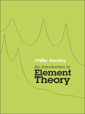 cover image of An Introduction to Element Theory